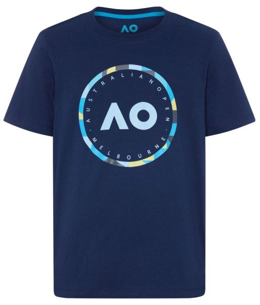 Chlapčenské tričká Australian Open Boys T-Shirt Round Logo - navy