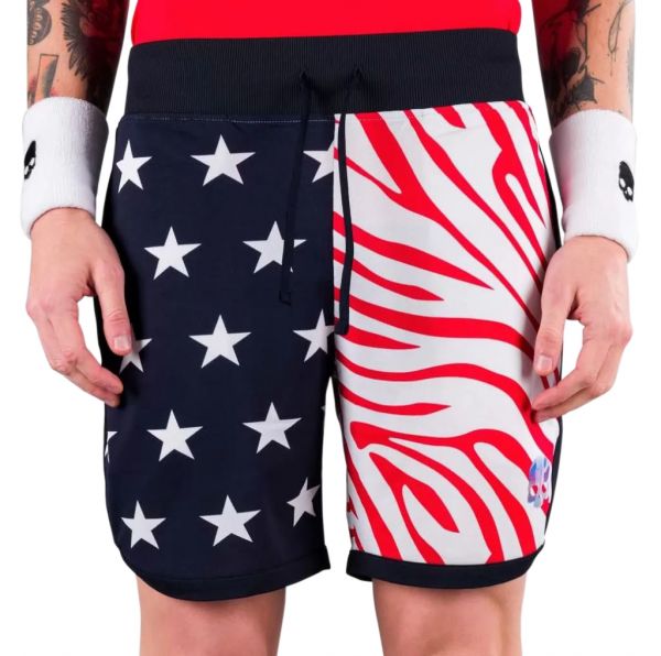 Shorts de tenis para hombre Hydrogen Star Shorts Man - blue navy/red