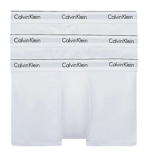 Sporta apakššorti vīriešiem Calvin Klein Modern Cotton Trunk 3P - white/white/white