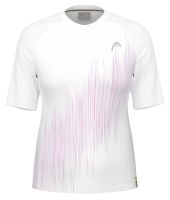 Naiste T-särk Head Performance T-Shirt - vivid pink/print perf white