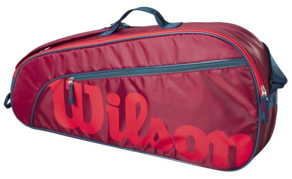 Tenisová taška Wilson Junior 3 PK Racket Bag - red/infrared