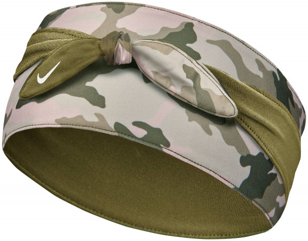 Tennise bandanarätik Nike Head Tie - stone/olive flak/white