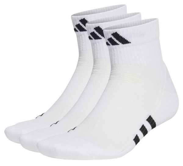 Чорапи Adidas Performance Cushioned Mid-Cut Socks 3P - Бял