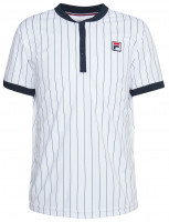 Polo de tenis para hombre Fila T-Shirt Stripes Button M - white/peacoat blue