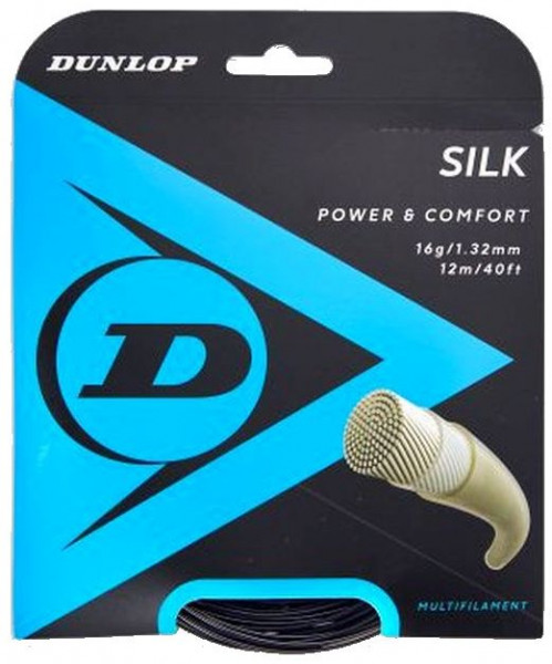 Tenisa stīgas Dunlop Silk (12 m) - black