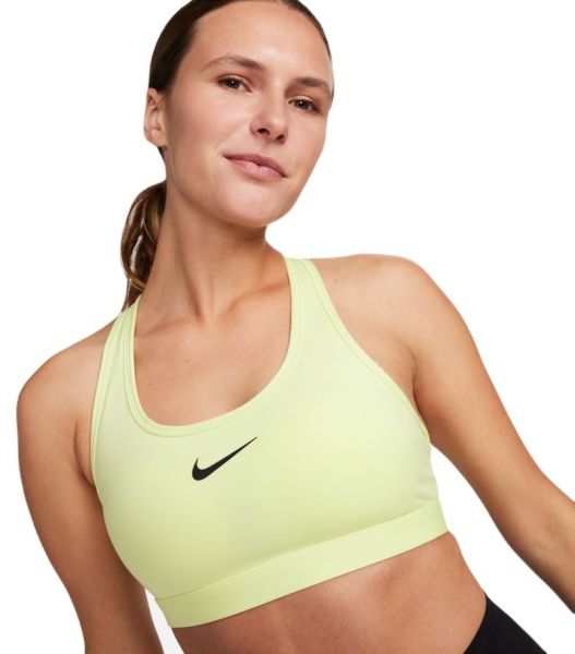 Krūšturis Nike Swoosh Medium Support Non-Padded Sports Bra - luminous green/black