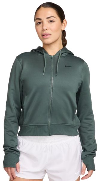 Damen Tennissweatshirt Nike Therma-Fit One Full-Zip - Grün