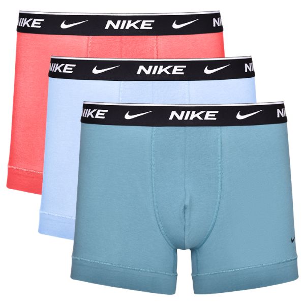 Boxers de sport pour hommes Nike Everyday Cotton Stretch Trunk 3P - adobe/cobalt bliss/mineral teal