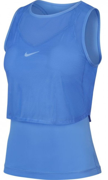  Nike Court Elevated Essential Dry Tank - royal pulse/white