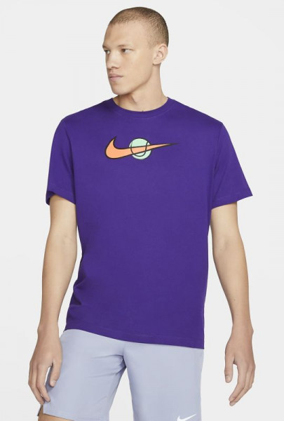 Nike Court Swoosh Tennis Tee M - court purple