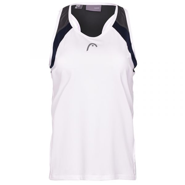 T-shirt pour filles Head Club 22 Tank Top G - white/dark blue