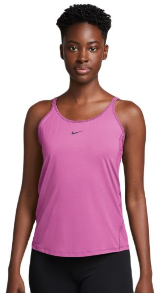 Débardeurs de tennis pour femmes Nike One Classic Dri-Fit Tank - playful pink/black