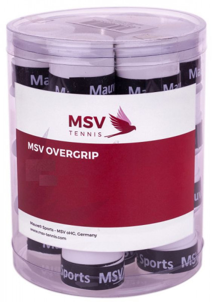 Tenisa overgripu MSV Overgrip Tac Perforated 24P - white