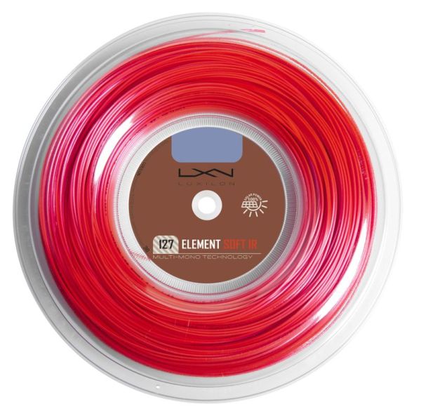 Тенис кордаж Luxilon Element Soft IR (200 m) - iridescent red
