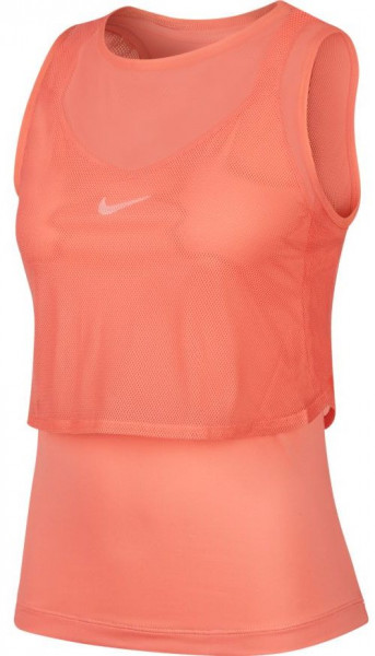  Nike Court Elevated Essential Dry Tank - sunblush/white