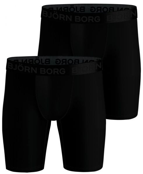 Sportinės trumpikės vyrams Björn Borg Performance Boxer Long Leg 2P - black