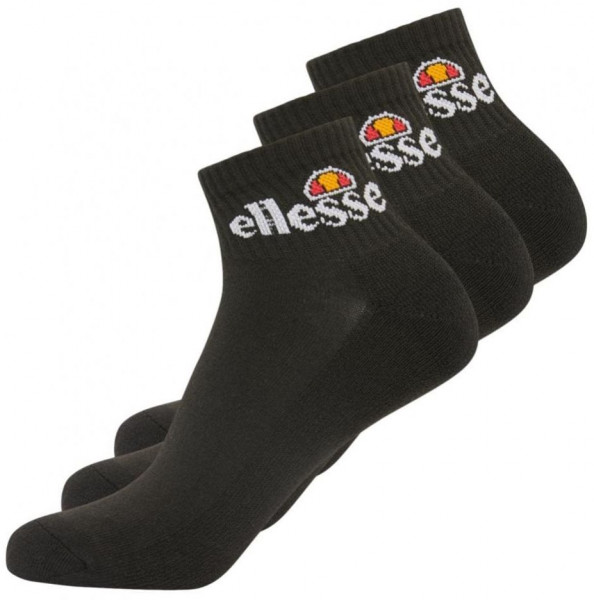 Socks Ellesse Rallo 3P Ankle Sock - black