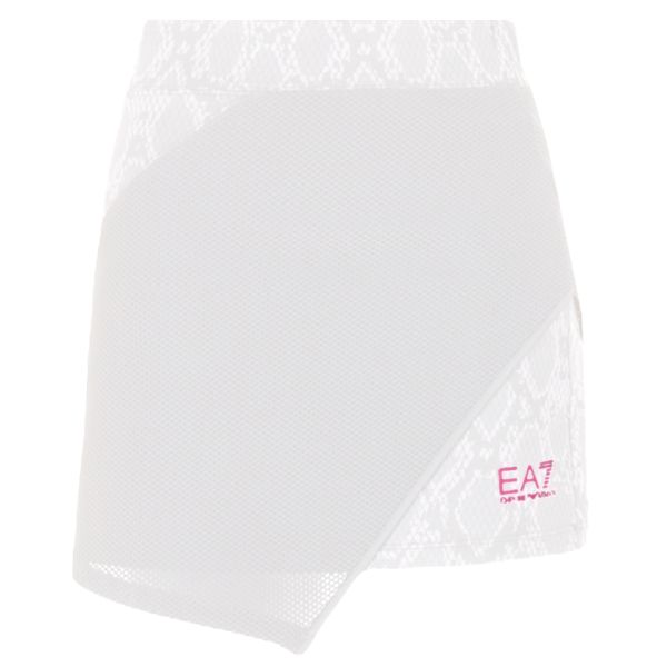 Damska spódniczka tenisowa EA7 Woman Jersey Miniskirt - white python