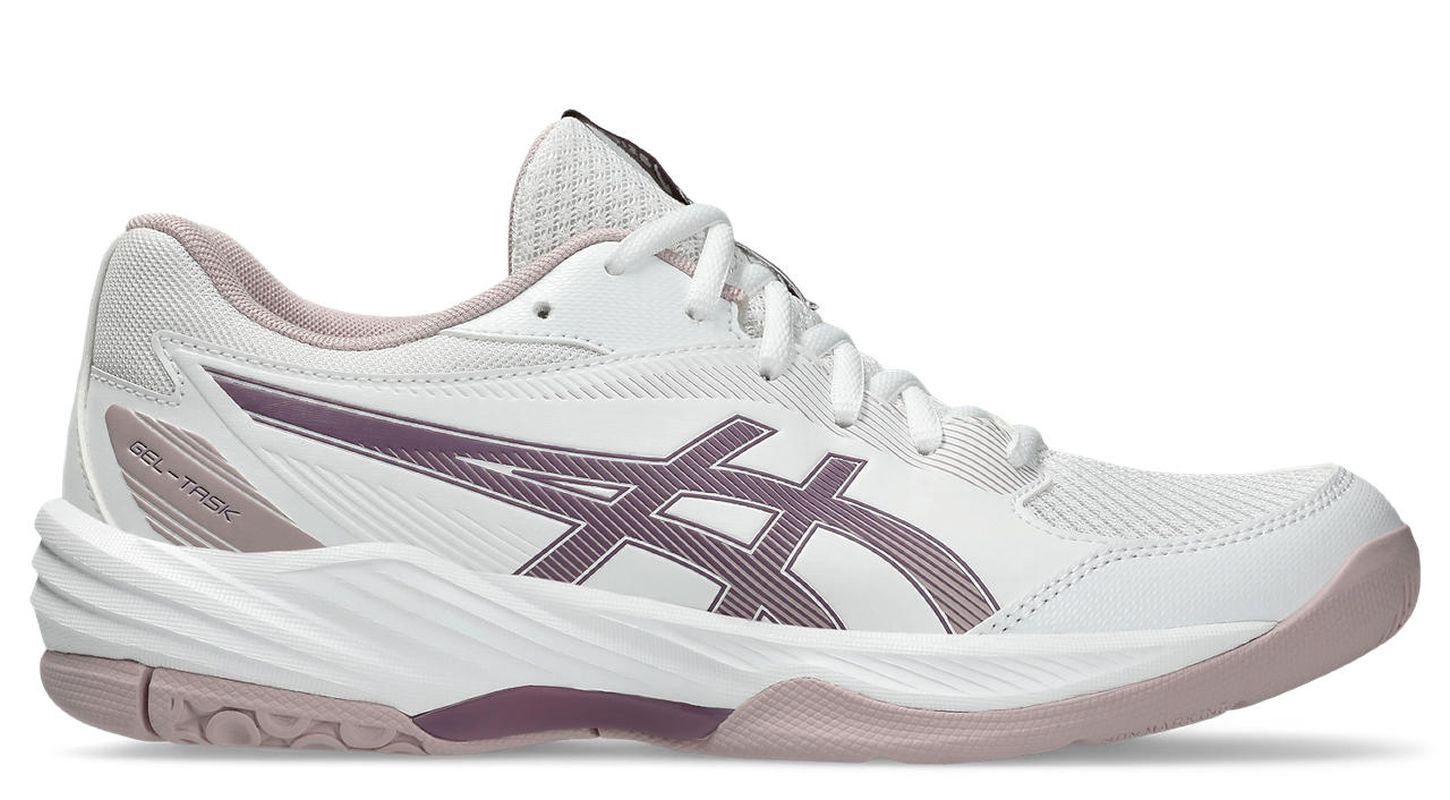 Damenschuhe fur Badminton und Squash Asics Gel Task 4 WeiB Tennis Zone Tennisgeschaft