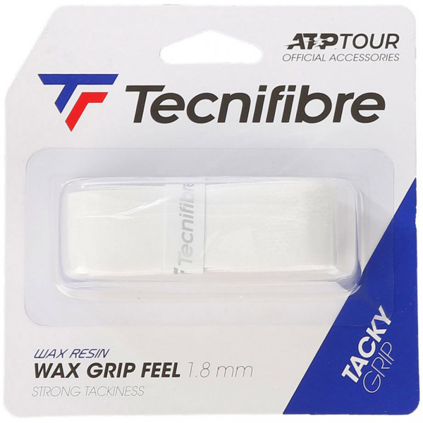 Покривен грип Tecnifibre Wax Grip Feel white 1P