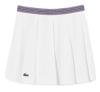 Fustă tenis dame Lacoste Piqué Sport Skirt with Built-In Shorts - white