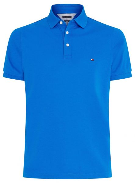 Мъжка тениска с якичка Tommy Hilfiger Core 1985 Slim Polo - bio blue