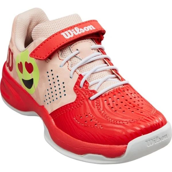 Chaussures de tennis pour juniors Wilson Kaos Emo K - infrared/tropical peach/white