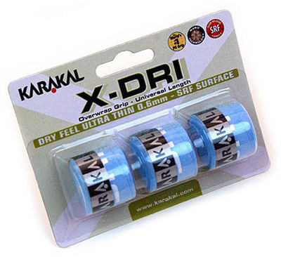 Squash Overgrips Karakal X-DRI (3 szt.) - blue