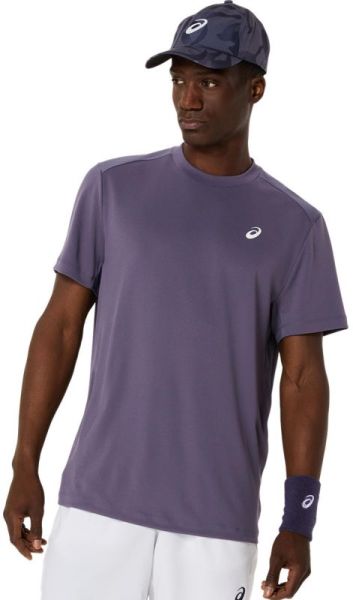 Męski t-shirt Asics Court Short Sleeve - Fioletowy