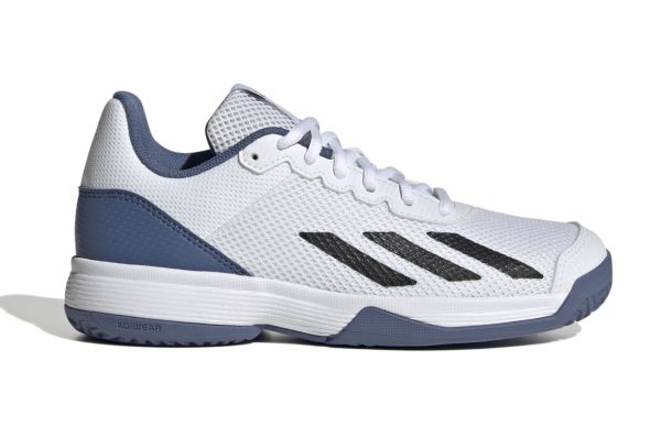 Juniorskie buty tenisowe Adidas Courtflash K - Biały