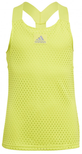 Тениска за момичета Adidas Heat Ready Primeblue Y-Tank Top - acid yellow