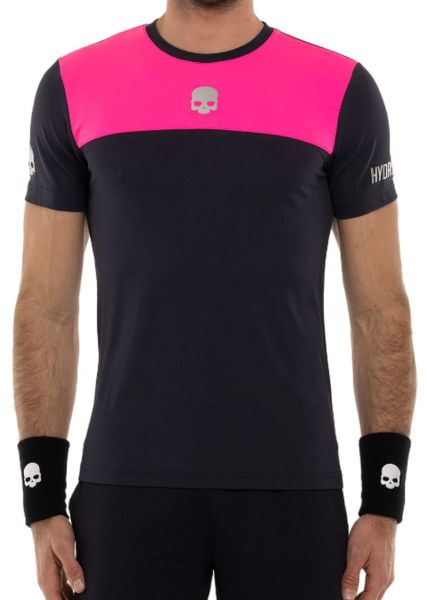 T-shirt pour hommes Hydrogen Tennis Block Color Tech T-Shirt - blue navy/fuchsia fluo
