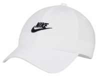 Čepice Nike Club Unstructured Futura Wash Cap - white/black