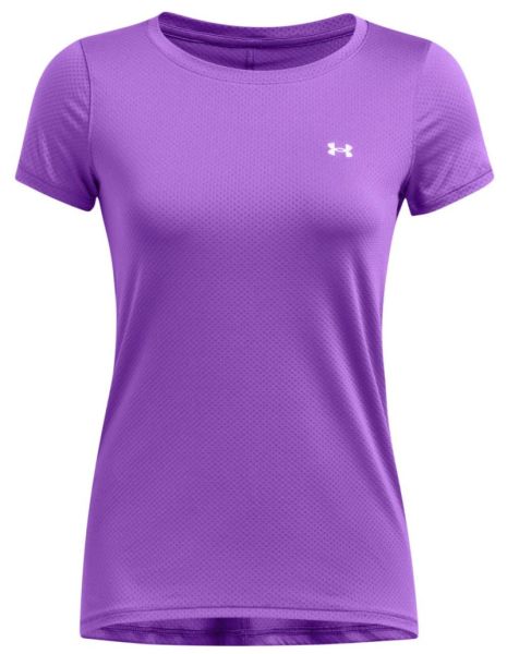 Damski T-shirt Under Armour Women's HeatGear Armour Short Sleeve - Fioletowy