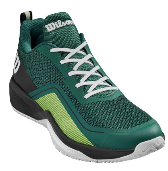 Ανδρικά παπούτσια Wilson Rush Pro Lite - Λευκός, Μαύρος, Πράσινος