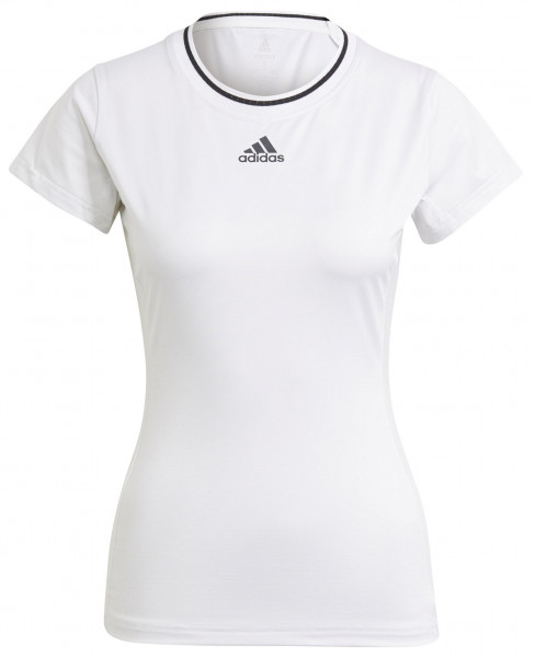 Damski T-shirt Adidas Freelift Tee W - white/black