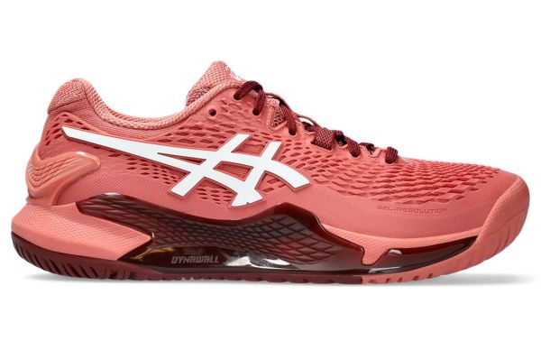 Zapatillas de tenis para mujer Asics Gel-Resolution 9 - light garnet/white