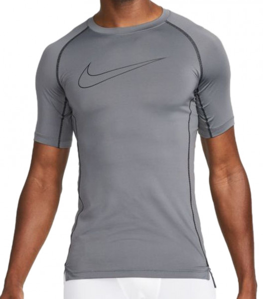 Męska odzież kompresyjna Nike Pro Dri-Fit Tight Top SS M - iron grey/black/black