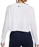 Dámske trička (dlhý rukáv) Nike Court Dri-Fit Slam Long Sleeve Cropped Tennis T-Shirt - white Dámske trička (dlhý rukáv) Nike Court Dri-Fit Slam Long Sleeve Cropped Tennis T-Shirt - white