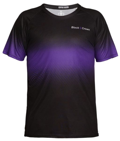 Herren Tennis-T-Shirt Black Crown Alaska - black/purple