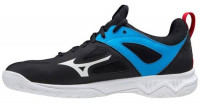 Muške cipele za squash Mizuno Ghost Shadow - black/white/diva blue Muške cipele za squash Mizuno Ghost Shadow - black/white/diva blue
