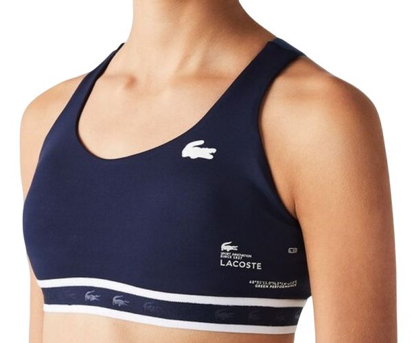 Γυναικεία Μπουστάκι Lacoste SPORT Criss-Crossing Straps Sports Bra - navy blue/blue