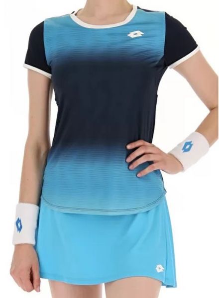 Tenisa T-krekls sievietēm Lotto Top W IV Tee 2 - blue atoll/navy blue
