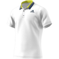 Muški teniski polo Adidas Freelift Primeblue Heat Ready Polo Shirt M - white/crew navy Muški teniski polo Adidas Freelift Primeblue Heat Ready Polo Shirt M - white/crew navy