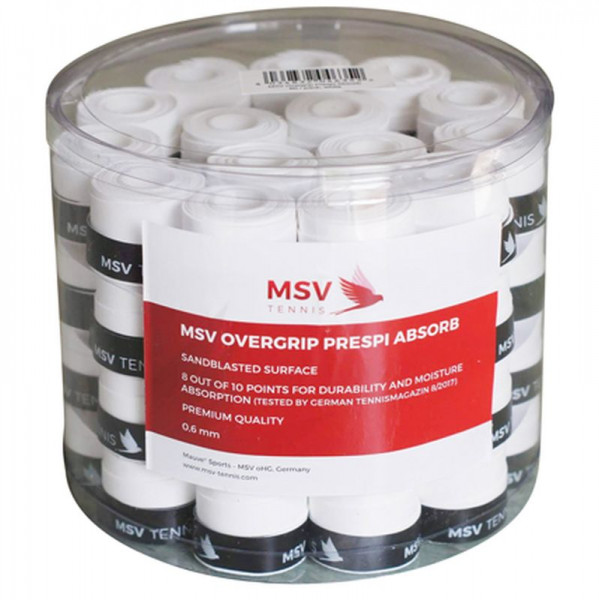 Покривен грип MSV Prespi Absorb Overgrip white 60P