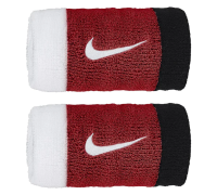Riešo apvijos Nike Swoosh Doubl -Wide Wristbands - white/university red/black
