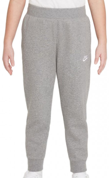 Dívčí tepláky Nike Sportswear Fleece Pant LBR G - carbon heather/white
