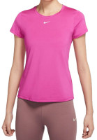 Marškinėliai moterims Nike One Dri-Fit SS Slim Top W - active pink/white