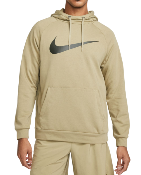 Džemperis vyrams Nike Dri-Fit Hoodie PO Swoosh - natural olive/sequoia
