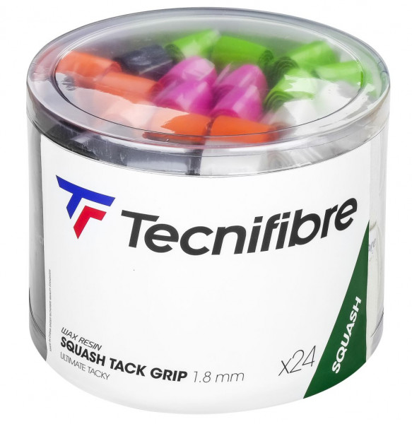 Základný grip Tecnifibre Squash Tack Grip Box 24P - assorted